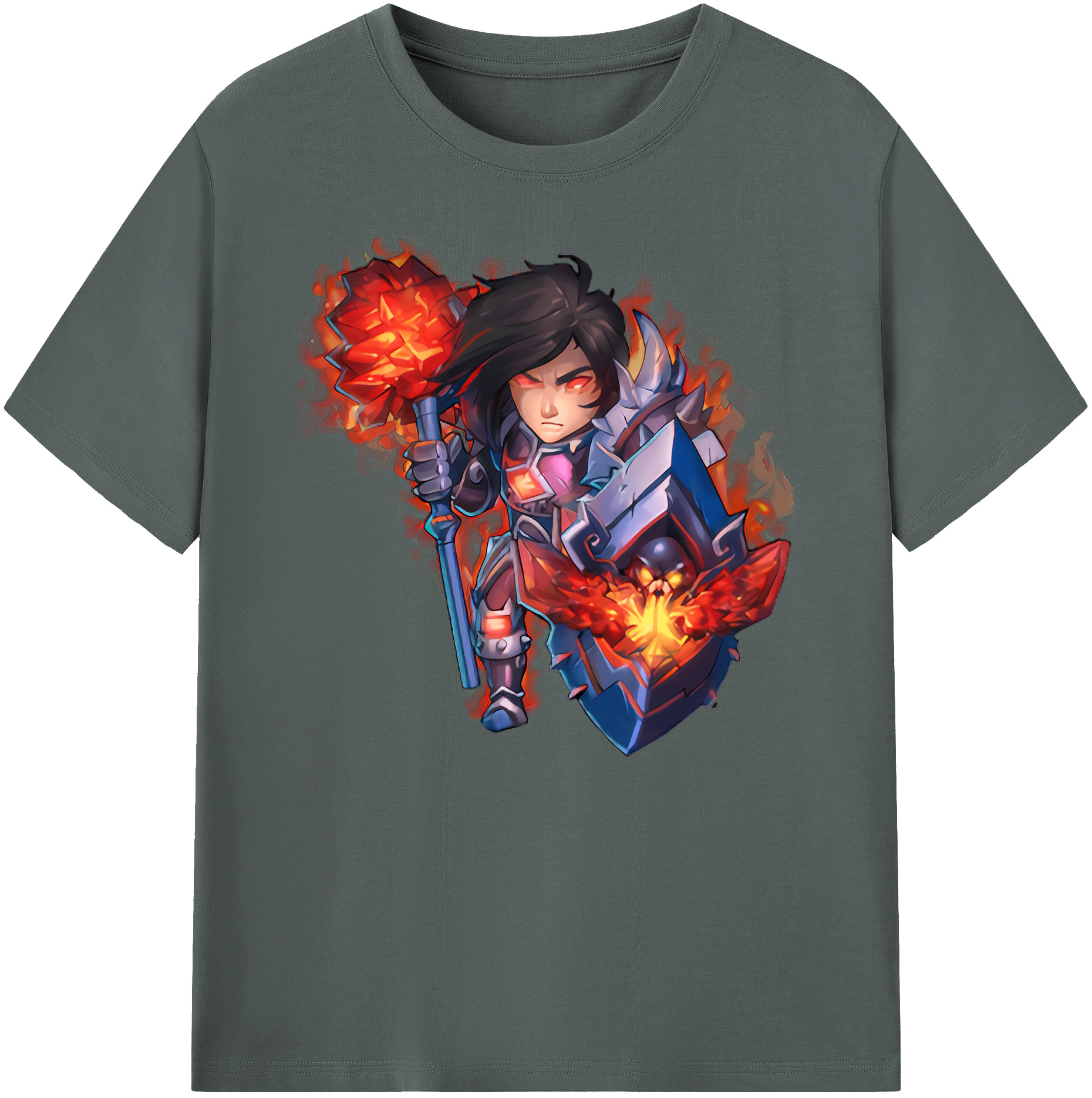 （画像用） リーグ・オブ・レジェンド League of Legends LOL 綿100％ メンズ半袖Tシャツ｜肌触りやわらか＆通気性